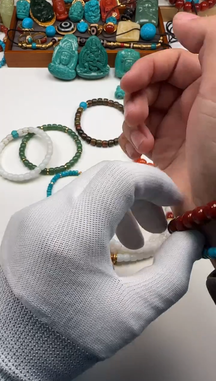 未镶嵌绿松石配饰配饰鼓*～手串手串