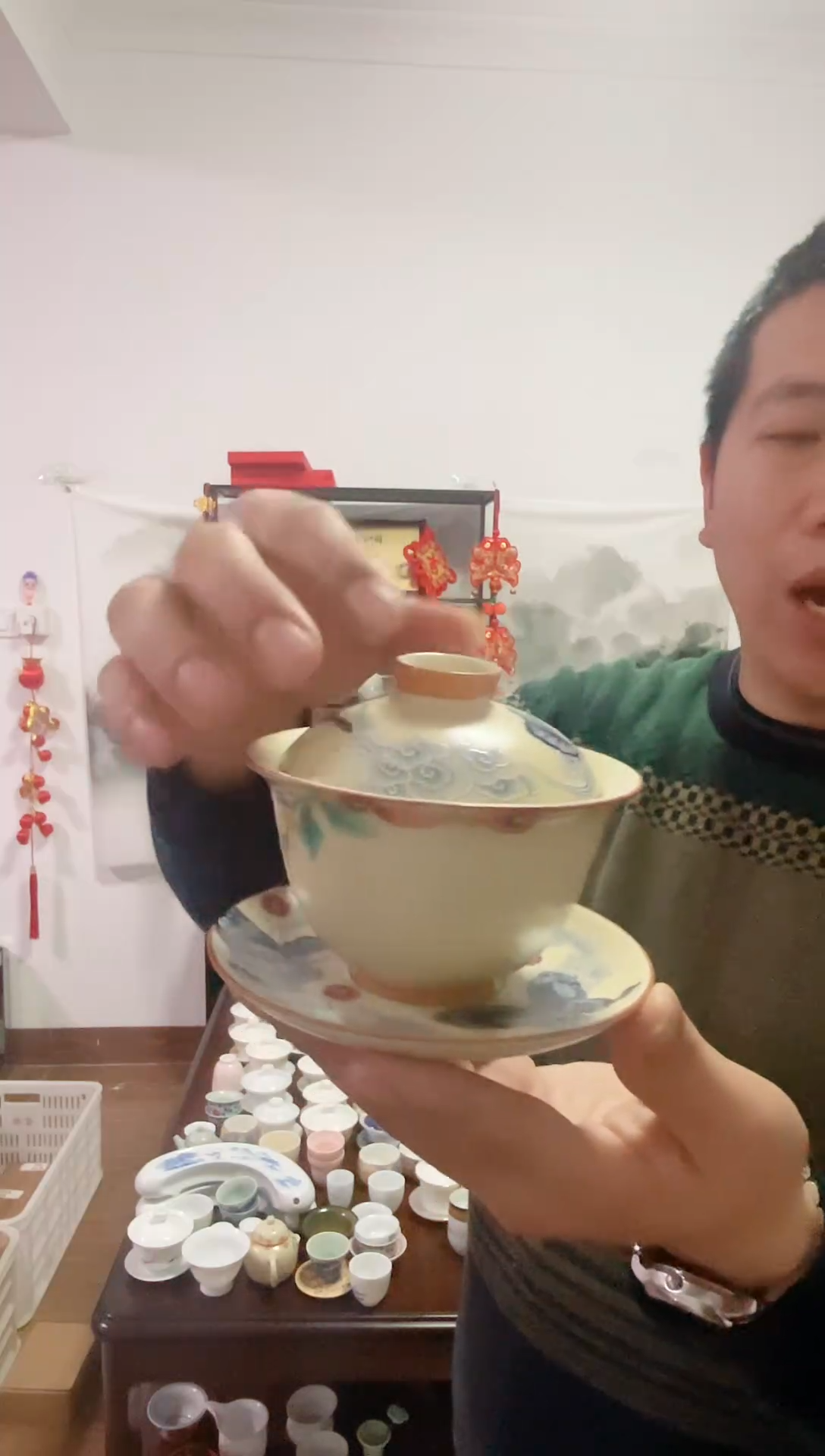 【闪购商品】【瓷心匠物】直播间福利专款黄汝蝶恋花盖碗