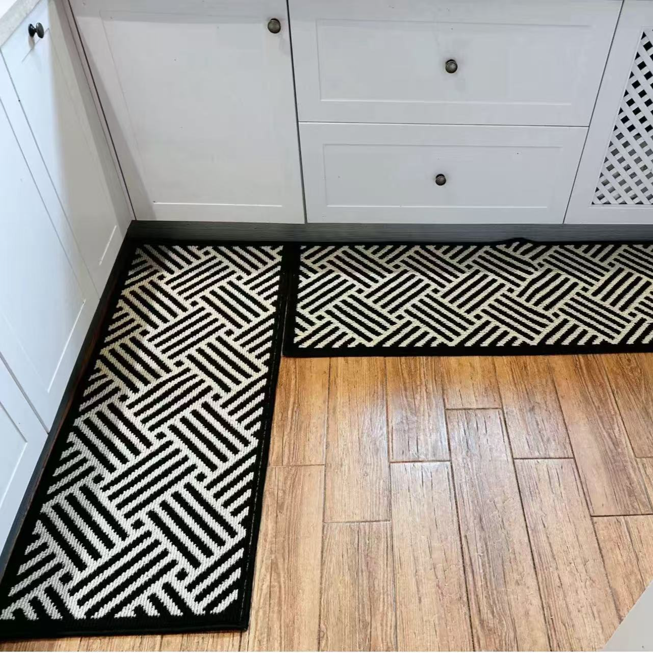 斜条纹丙纶机织吸水防滑家用厨房地垫脚垫