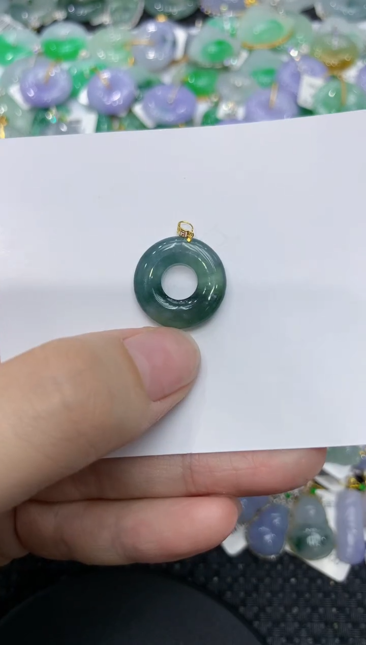 【闪购商品】翡翠颈饰18K金镶嵌111111111