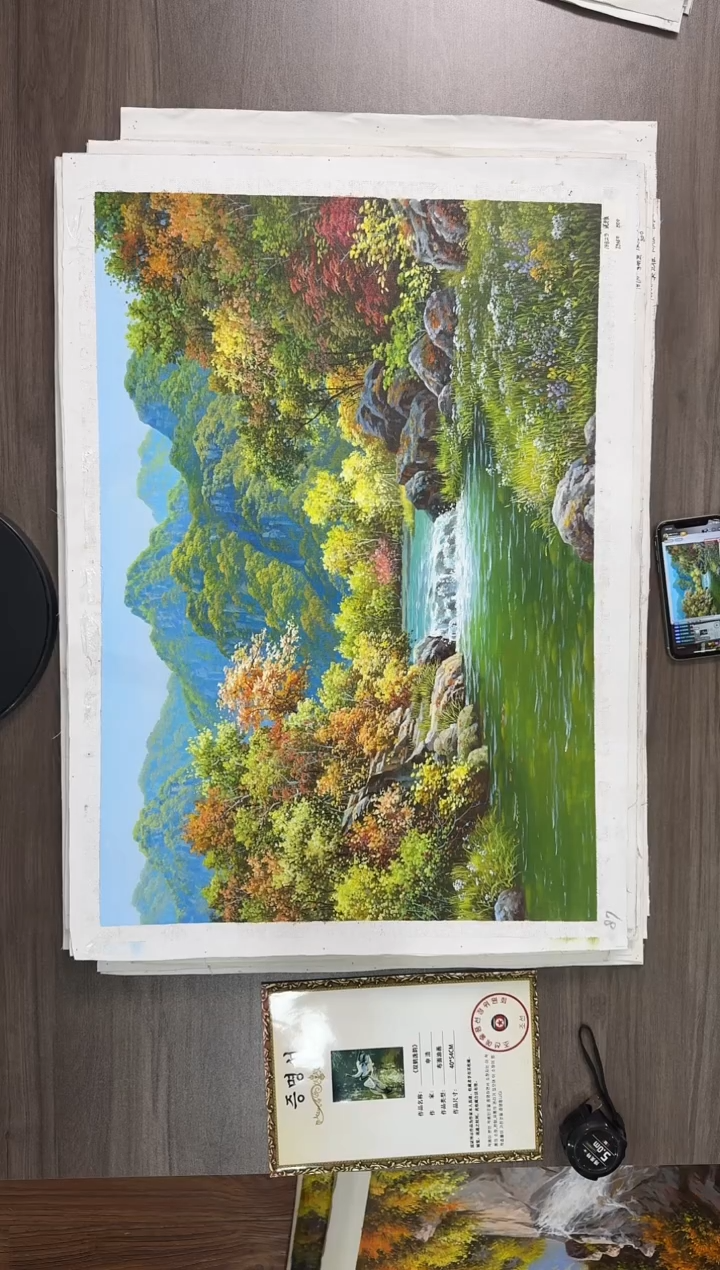 油画【140号】约50*70cm丨朝鲜原创纯手绘孤品油画丨顺丰包邮