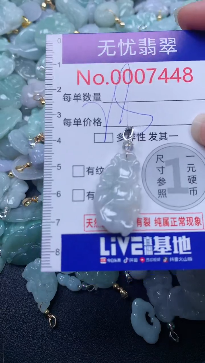 颈饰未镶嵌翡翠7448