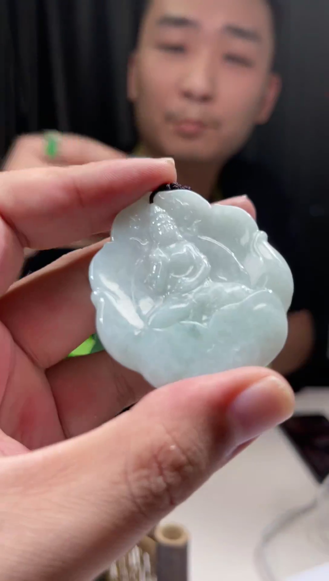 【闪购商品】翡翠颈饰未镶嵌天然翡翠（多样性发）观音