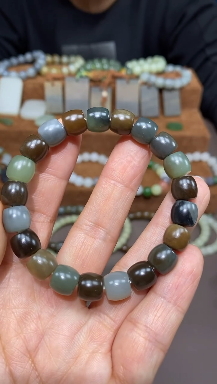 【闪购商品】和田玉手链未镶嵌颜色多样性发货拍一发一