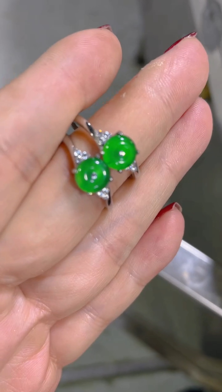 翡翠戒指未镶嵌天然A货翡翠（多样性发货拍一件发件）