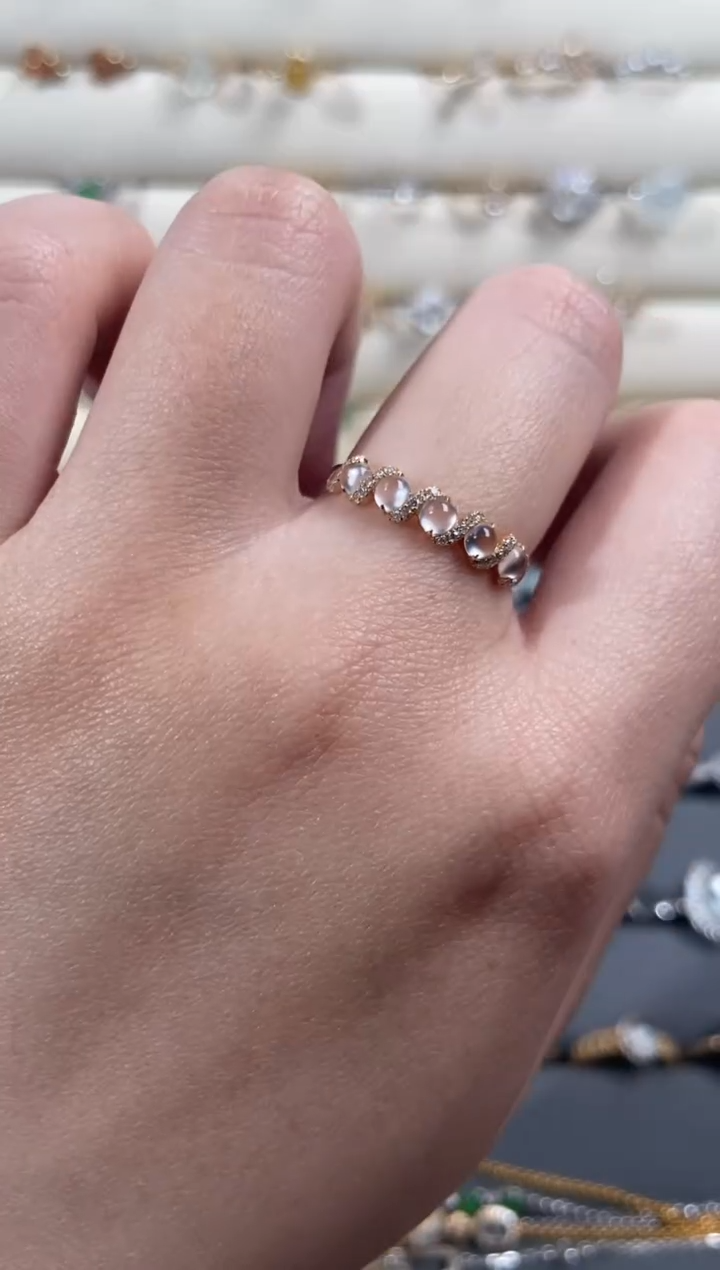 【闪购商品】翡翠戒指18K金镶嵌 戒指