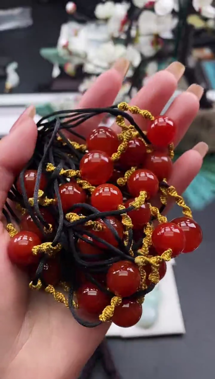 【闪购商品】玛瑙/玉髓颈饰合金天然玛瑙A货随机发一条