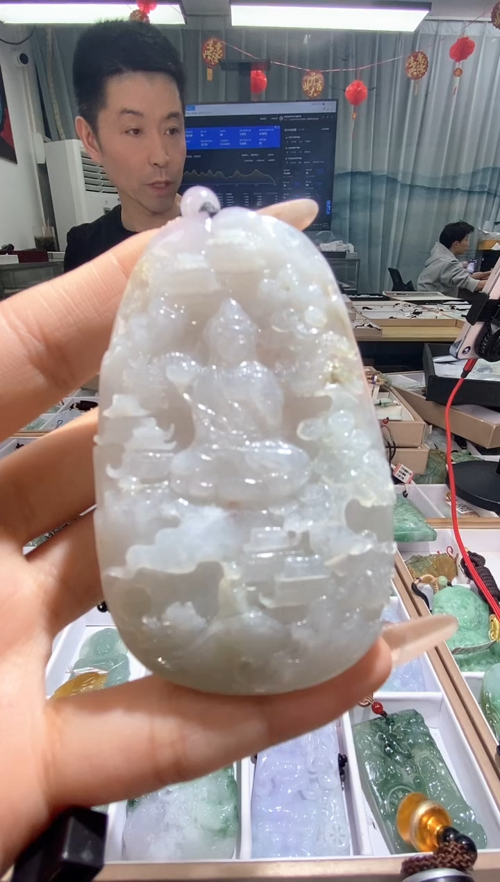 【闪购商品】翡翠颈饰未镶嵌天然缅甸翡翠A货未镶嵌