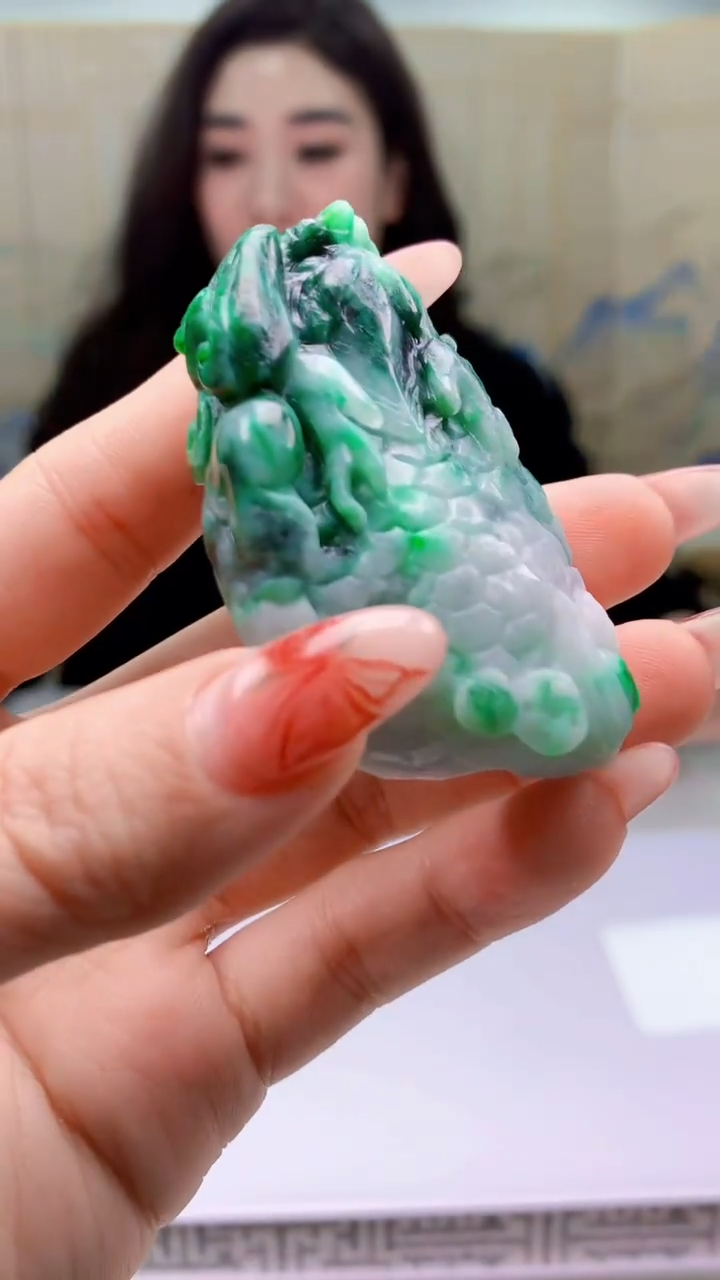 【闪购商品】定制翡翠未镶嵌4829ty-毛货挂件40