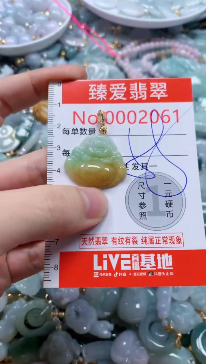 翡翠未镶嵌吊坠(不含链)2061