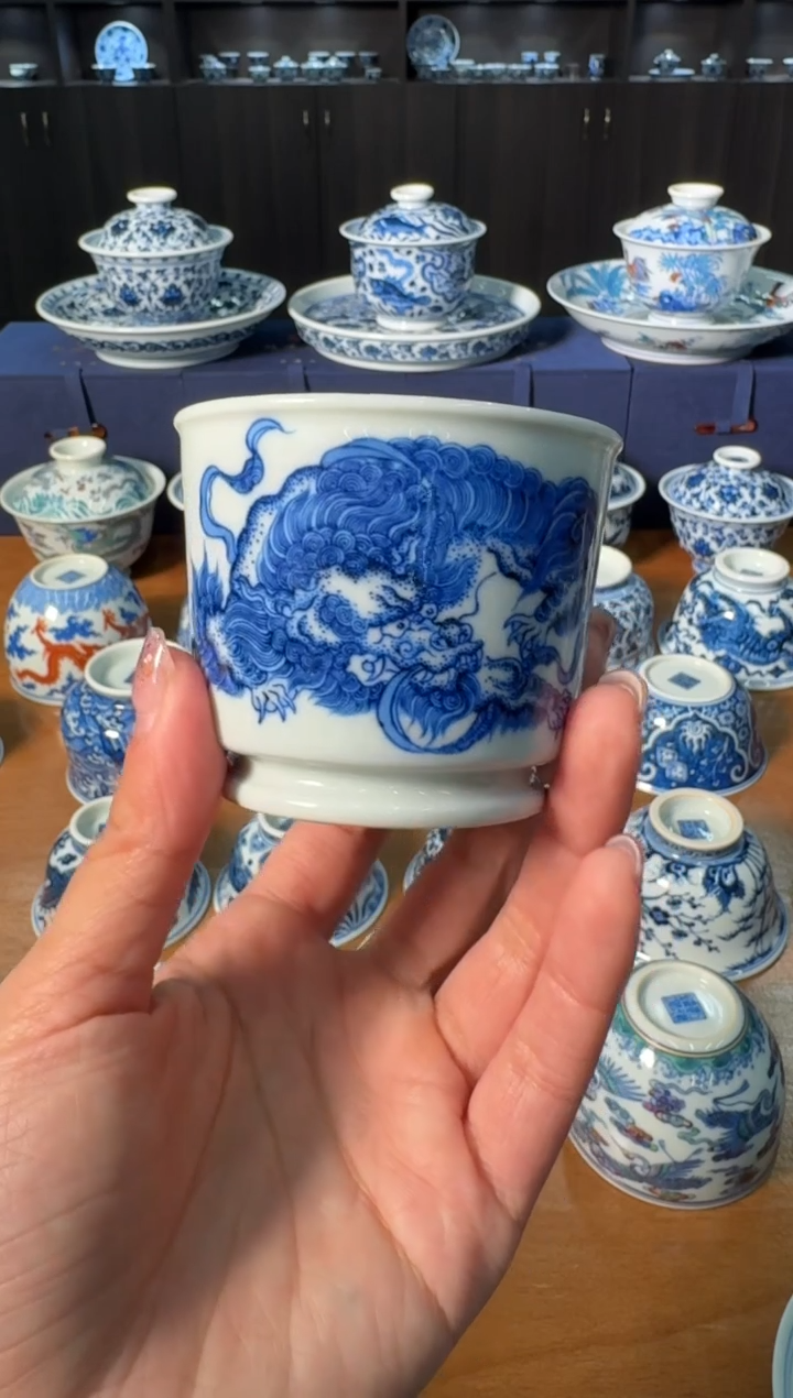 【闪购商品】杯刘建锋窑狮子容天杯