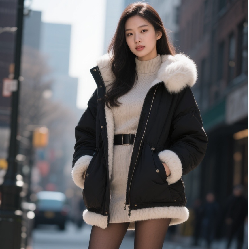 E991-E1000【可可服饰】秋冬厚外套 颗粒绒 棉服 大衣 西装通勤款H