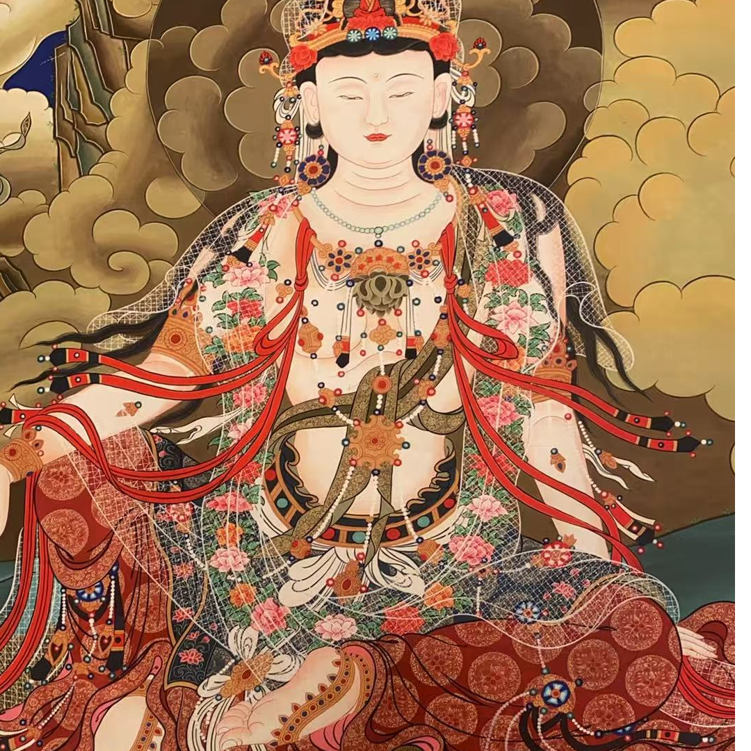 【高价值链接】水月观音精美唐卡tk16108