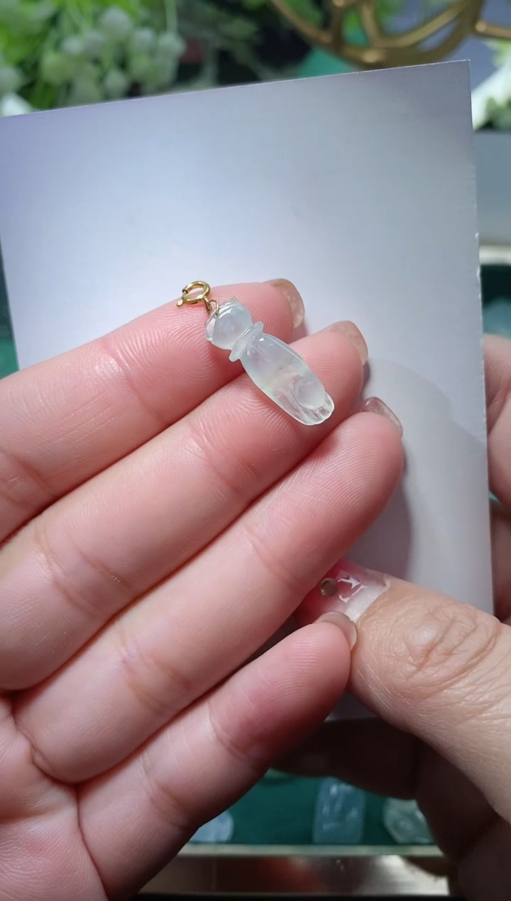 【闪购商品】翡翠颈饰未镶嵌 天然A货翡翠一件