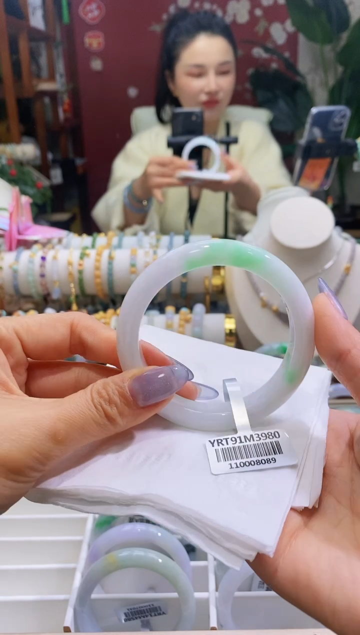 【闪购商品】翡翠手镯未镶嵌139圈口57.6/11.0*8.3