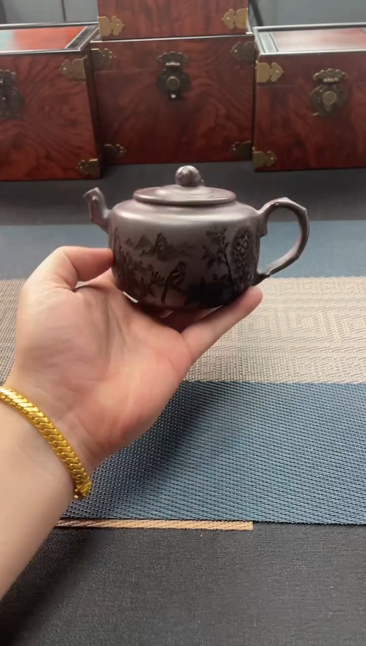 茶壶紫砂153 宜兴原矿紫砂