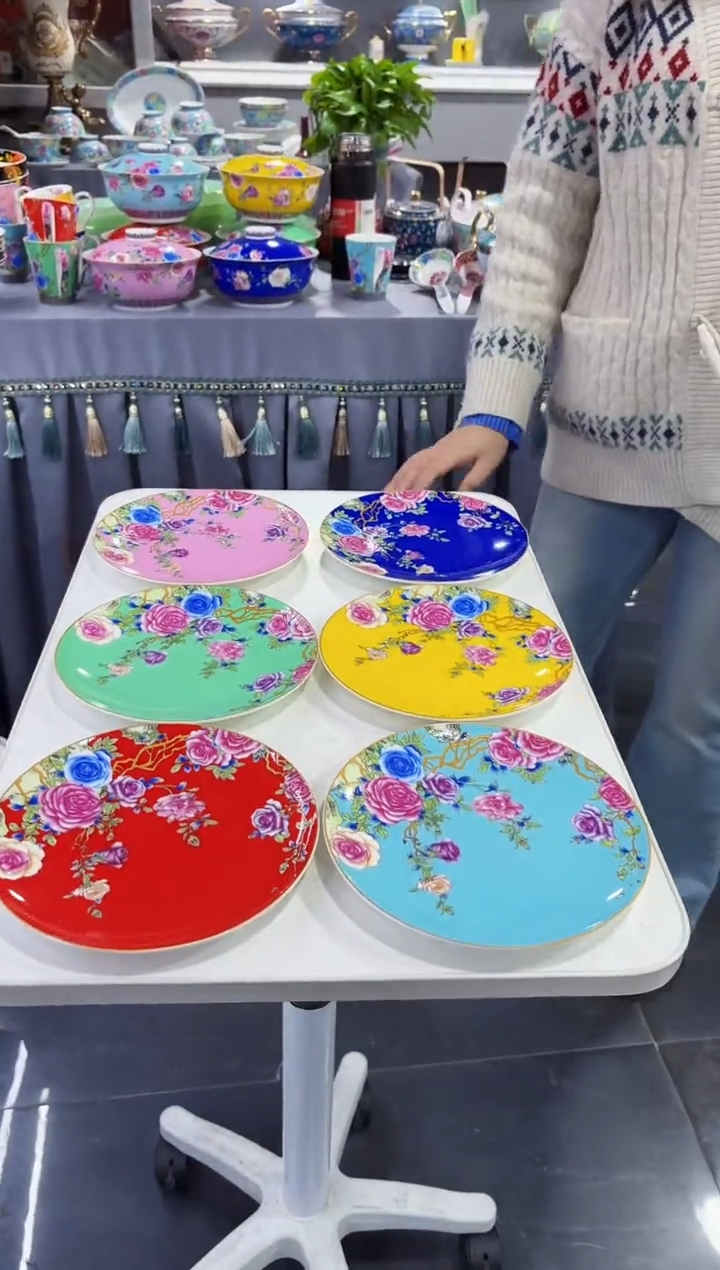 珐琅七英寸骨碟6个专场福利