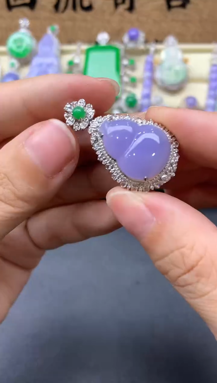 【闪购商品】翡翠颈饰18K金镶嵌559-中国好珍宝