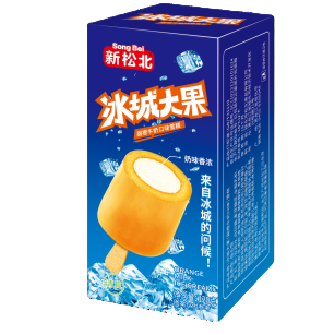 新松北 冰城大果雪糕甜橙牛奶味