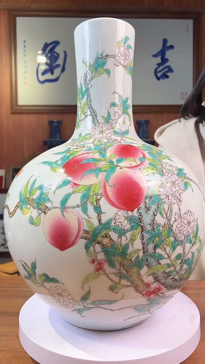 摆件陶景德镇陶瓷青花摆件50