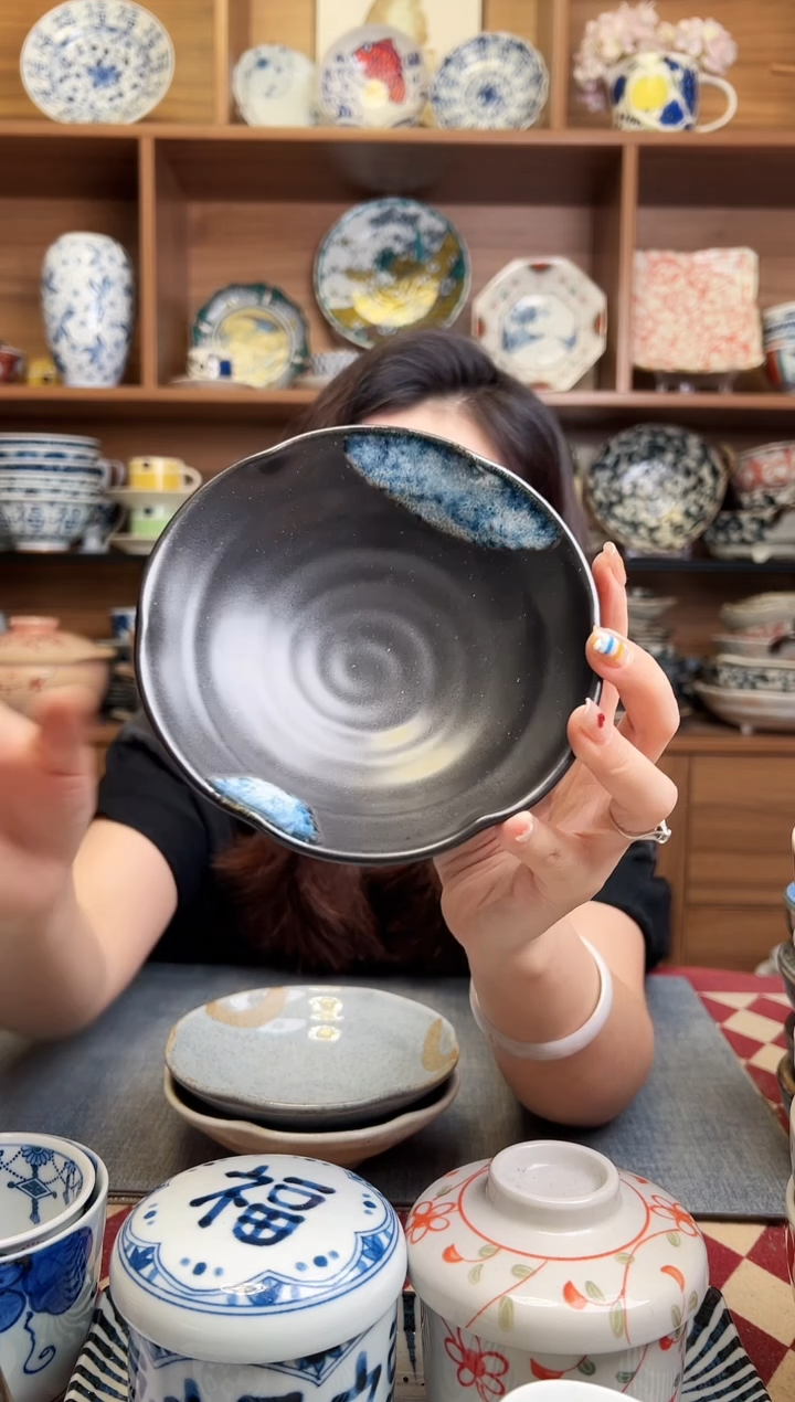 瓷片融雪平小鉢 