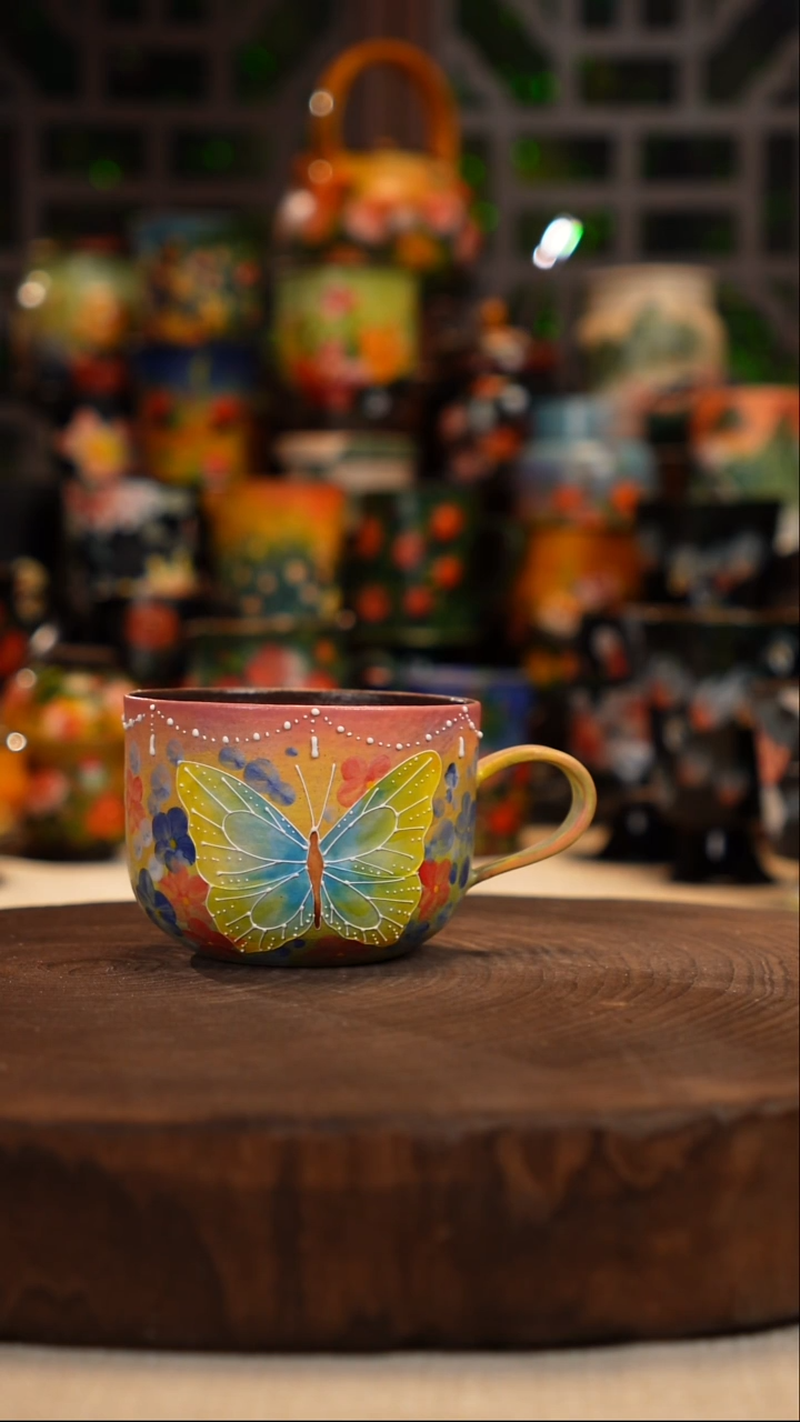 油画   釉下彩   杯子