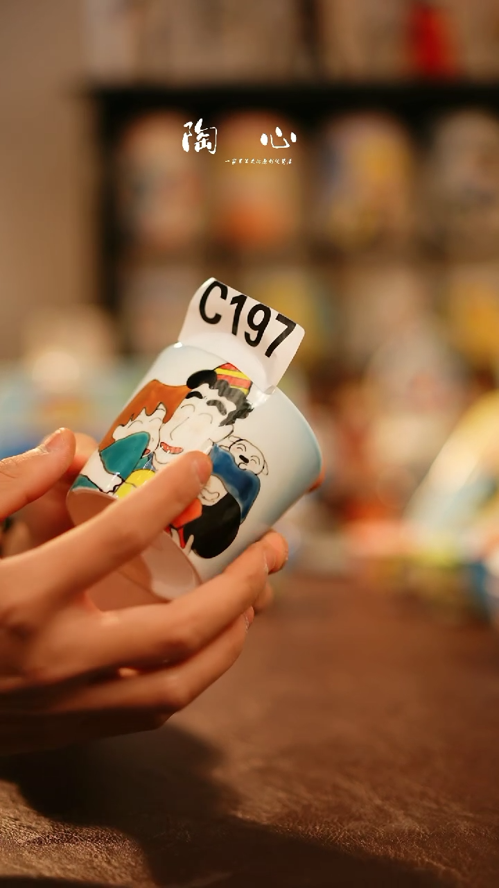 【闪购商品】杯景德镇高温釉下彩原创手绘陶瓷197