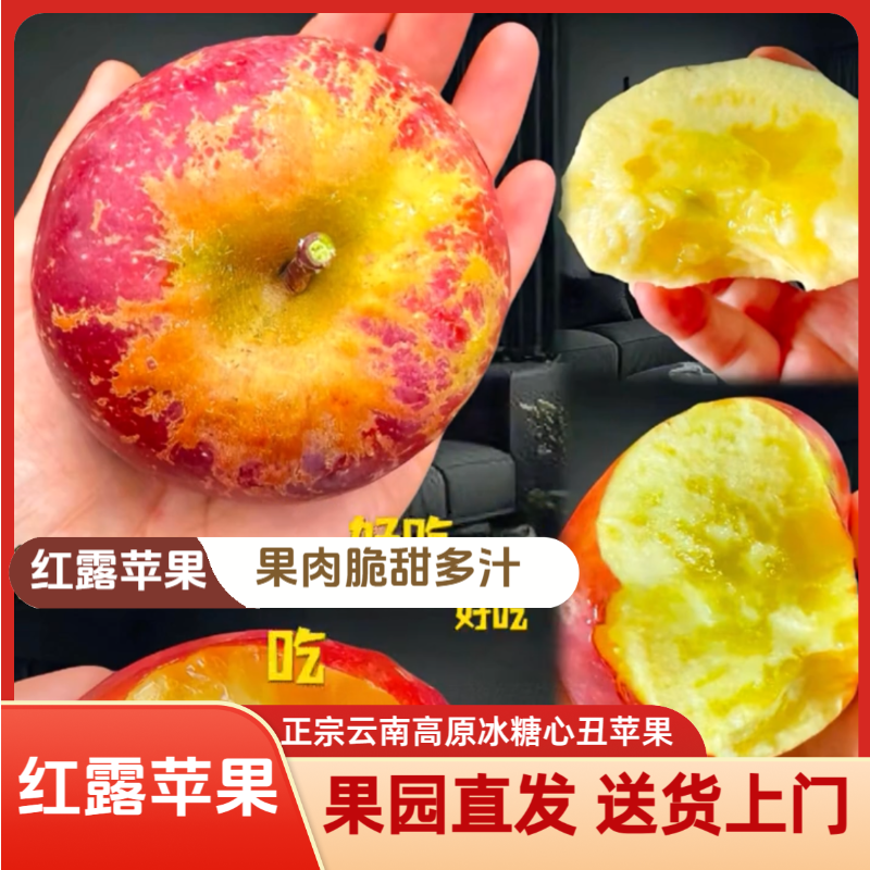 【红露丑苹果】正宗云南高原冰糖心丑苹果脆甜多汁新鲜水果现摘现发