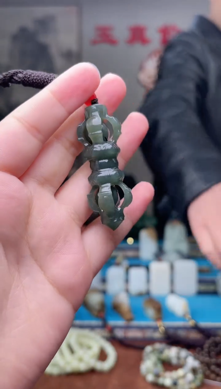 和田玉未镶嵌挂件1