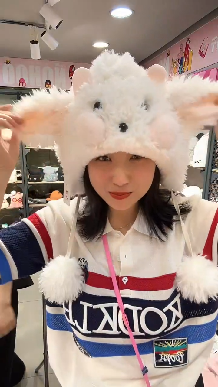 小羊帽子  白色        