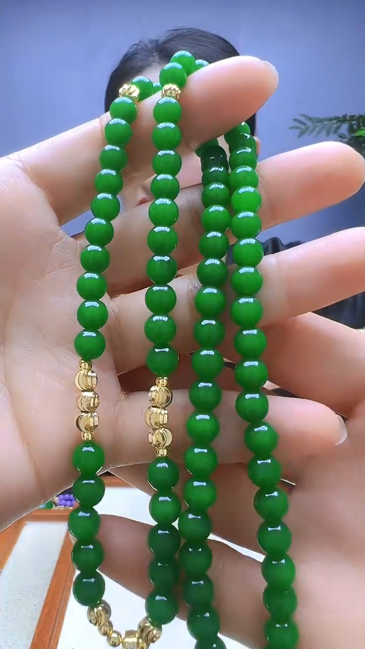 【闪购商品】翡翠颈饰14K金镶嵌颈饰