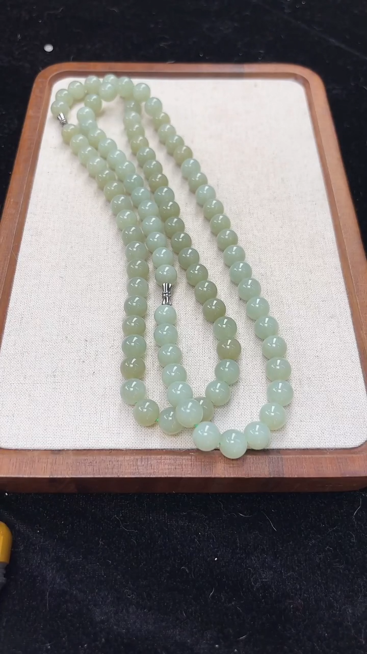 【闪购商品】和田玉项链银S925镶嵌05和田玉项链多样性发一条