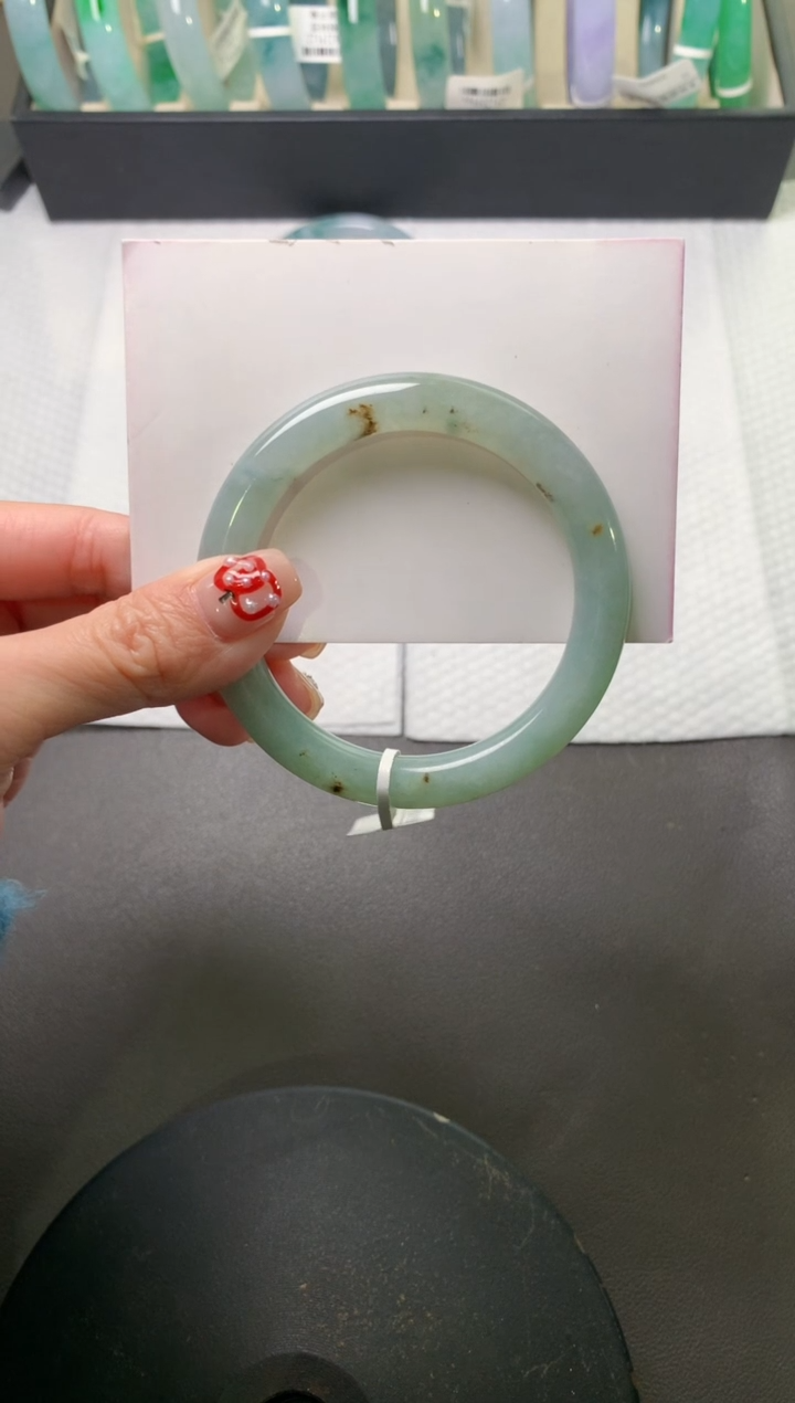 未镶嵌手镯（圆镯）翡翠52.5*8.9*8.9