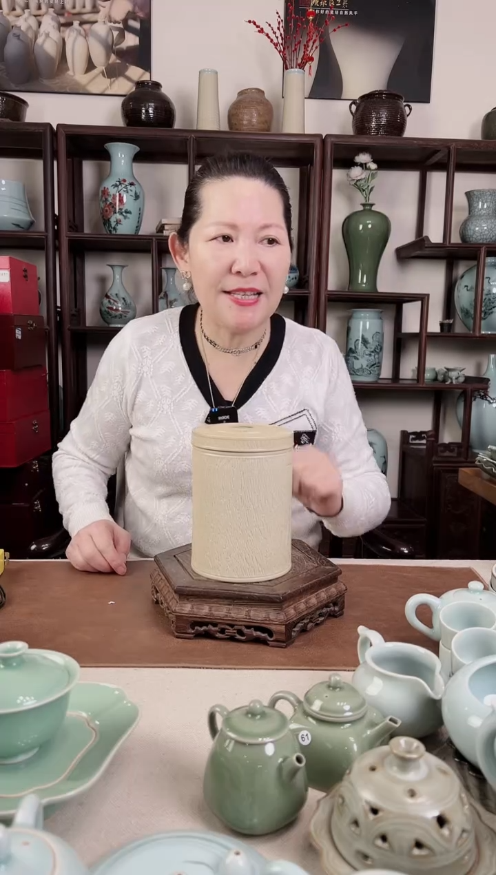 【闪购商品】杯纯手工 草木灰 直筒盖罐