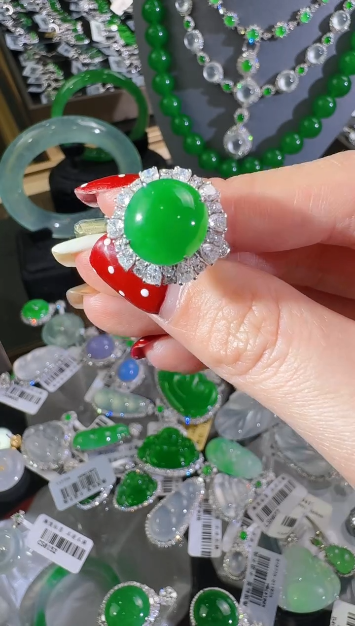 【闪购商品】翡翠戒指未镶嵌蛋面