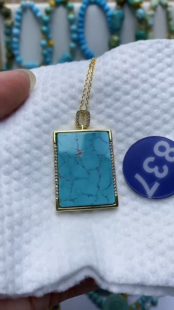 【闪购商品】绿松石项链合金837项链