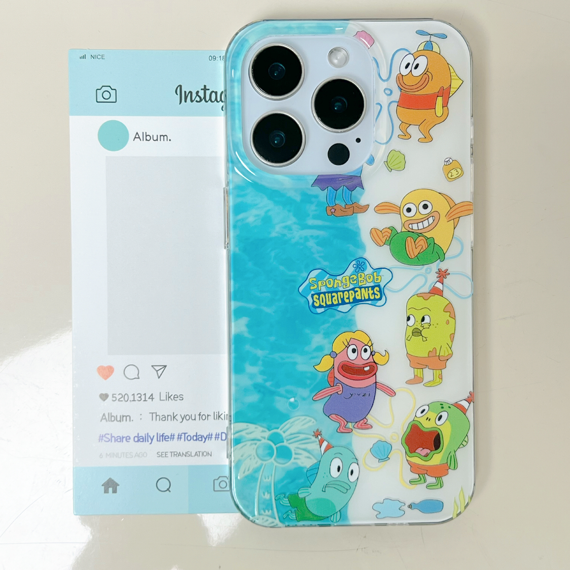 IMD手机壳比奇堡超萌小呆鱼适用苹果16iPhone15华为小米oppovivo