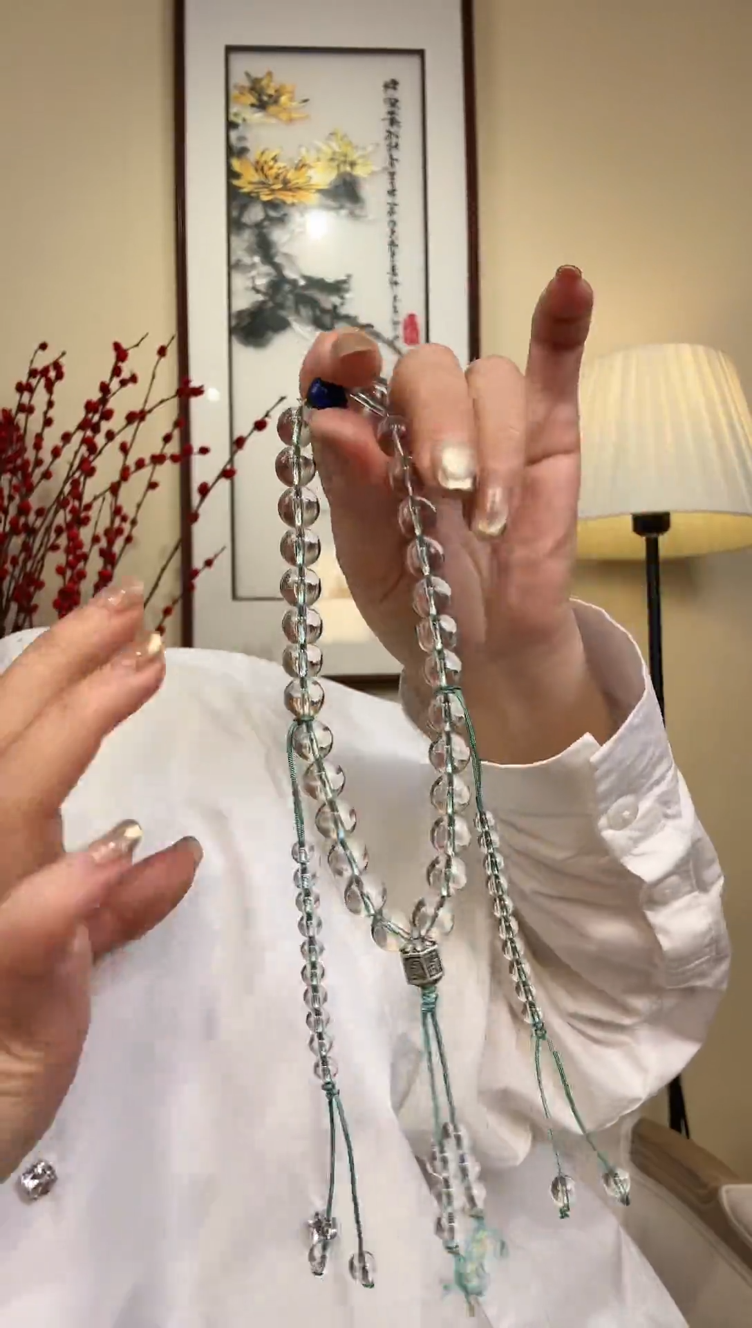 【闪购商品】水晶手链足银镶嵌手串