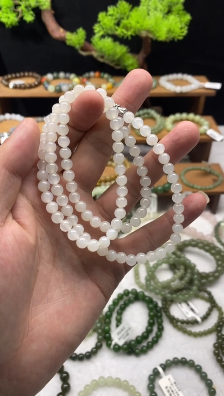 【闪购商品】和田玉项链未镶嵌白玉卡6多样性发一条