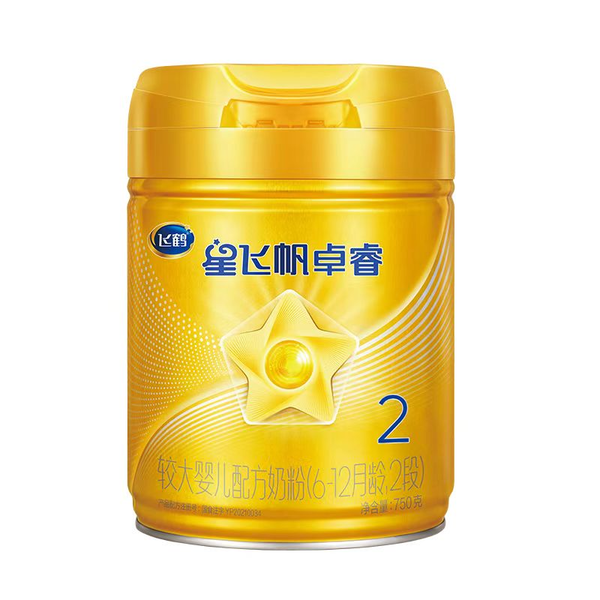 飞鹤星飞帆卓睿较大婴儿配方奶粉（6-12月龄,2段) 750