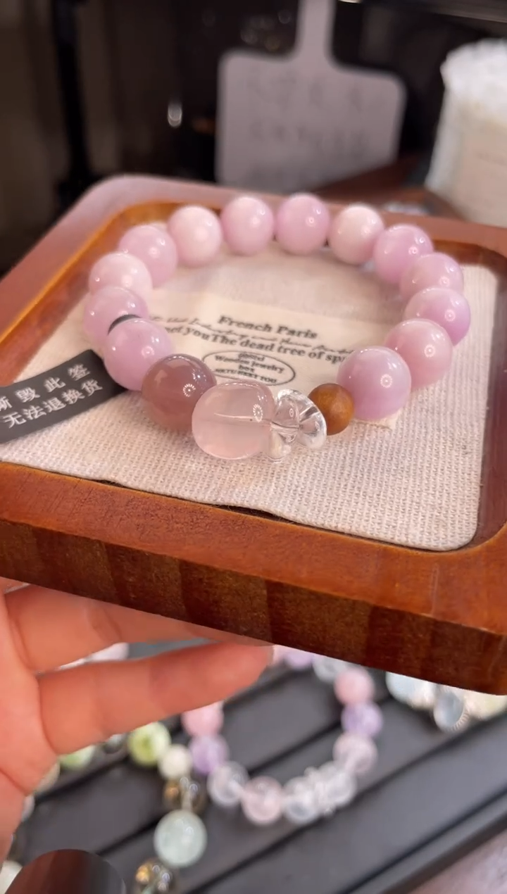 未镶嵌手链水晶紫锂辉