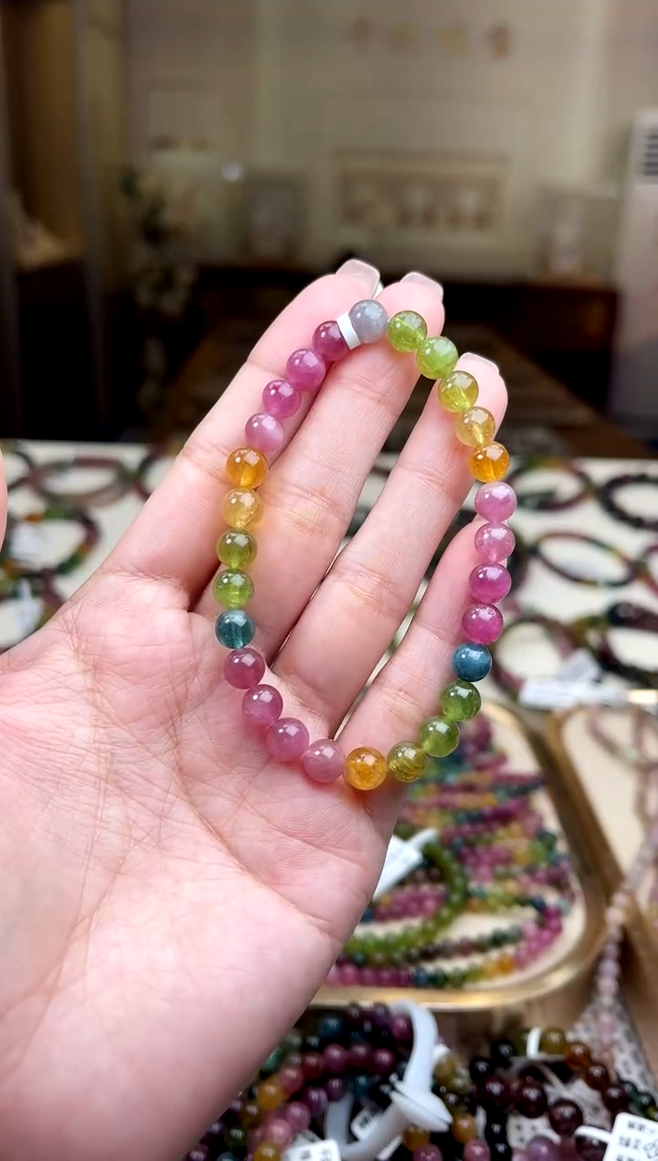 【闪购商品】/未镶嵌碧玺6mm+碧玺单圈多样性发货