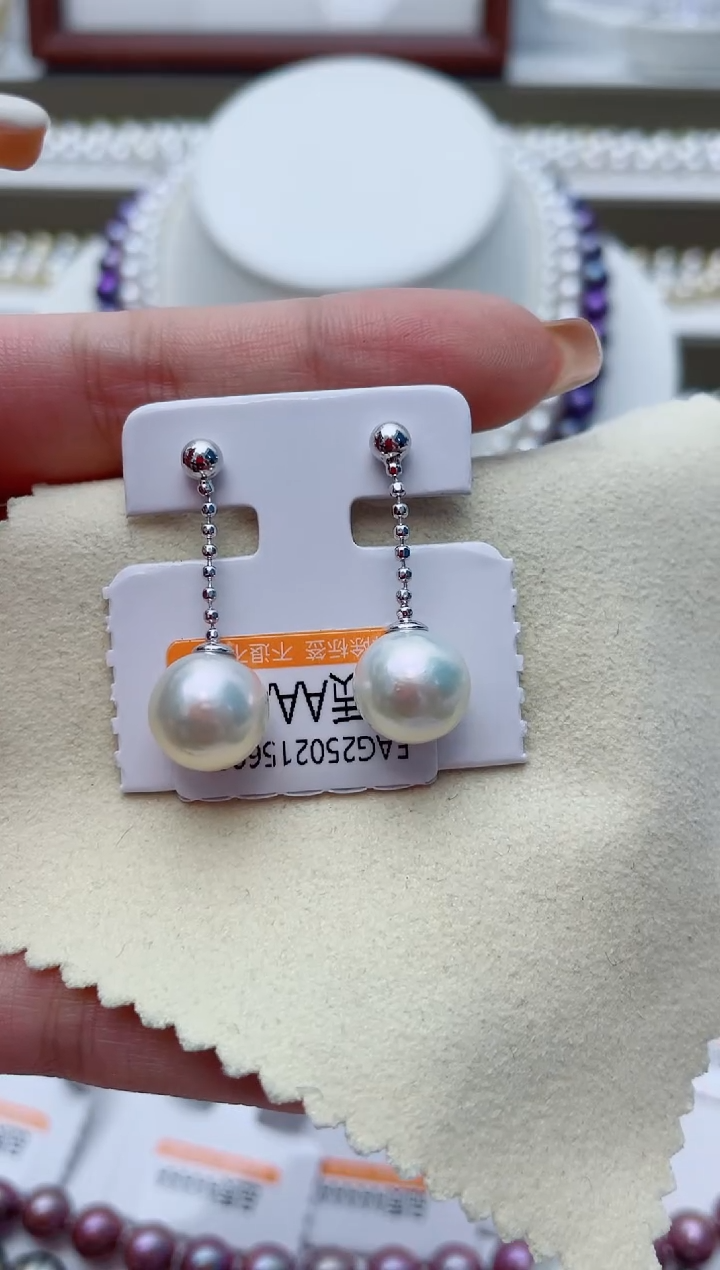 【闪购商品】淡水珍珠耳饰银S925镶嵌W34