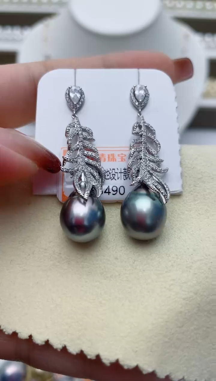 【闪购商品】海水珍珠耳饰银S925镶嵌W107