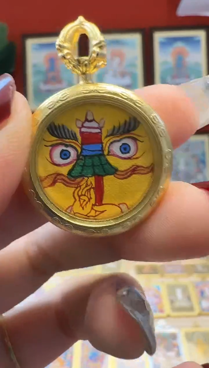 吊坠c宝-热贡纯手绘