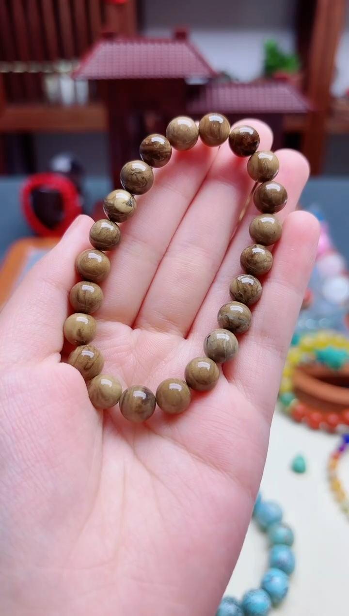 未镶嵌琥珀裸石琥珀8.8mm手串SAF