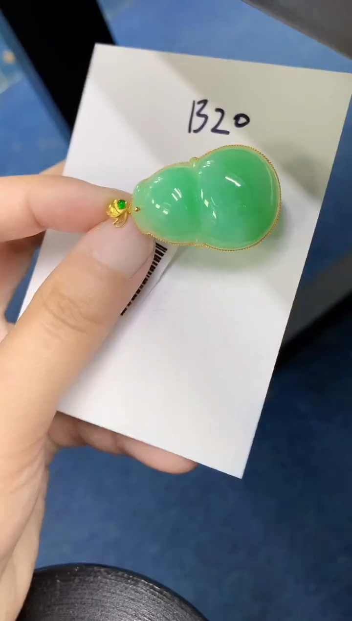 【闪购商品】翡翠颈饰18K金镶嵌000000000