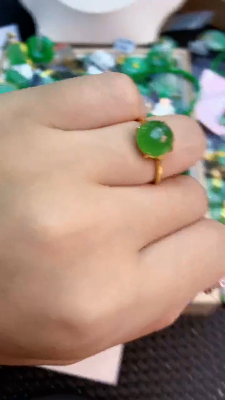 翡翠银S925镶嵌吊坠(不含链)1