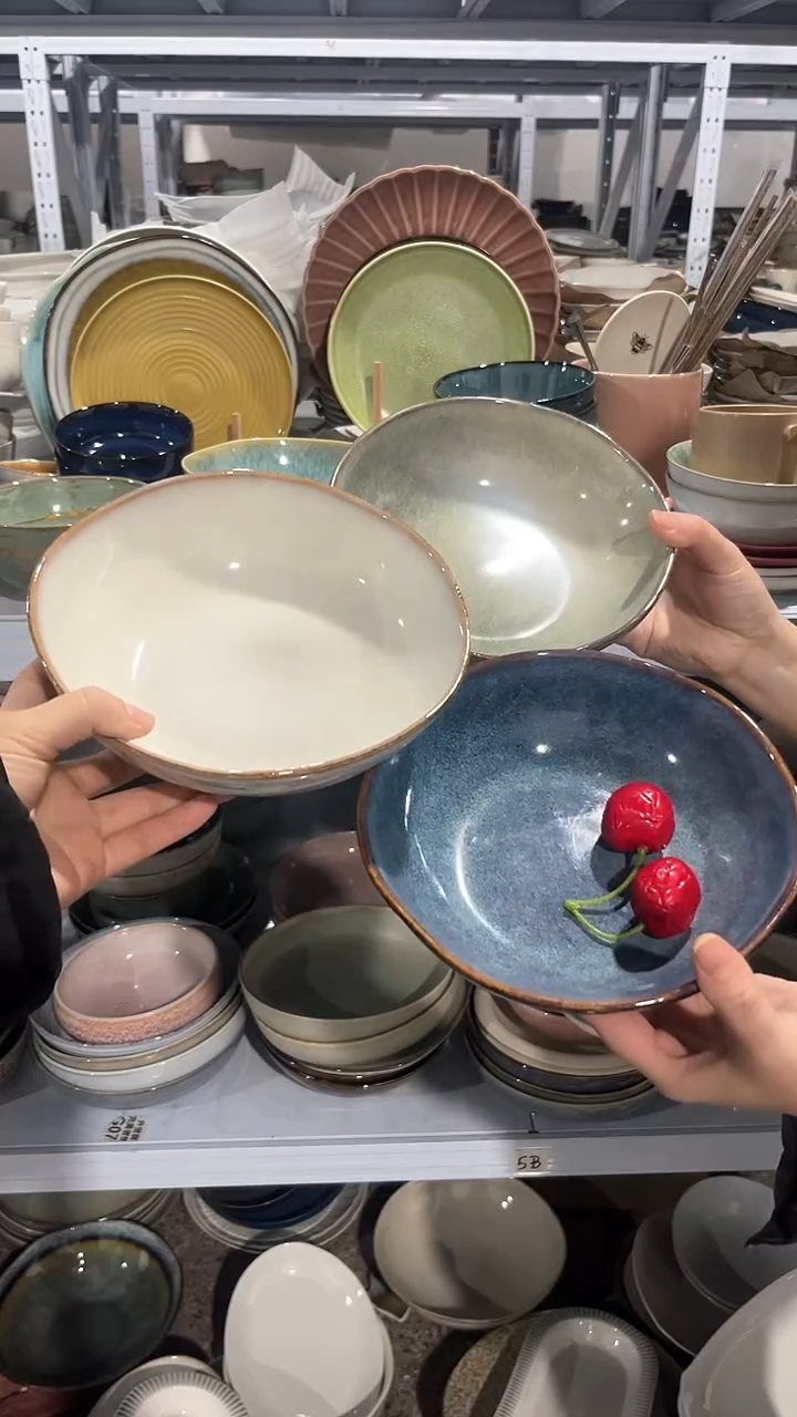 【闪购商品】瓷片外贸尾货瑕疵满20包邮X3 菜碗组合