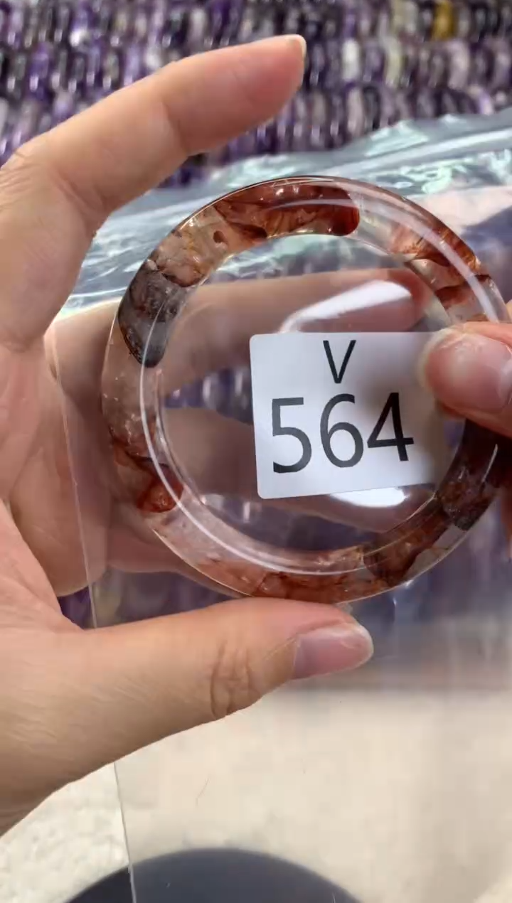 【闪购商品】水晶水晶手镯V未镶嵌564-55